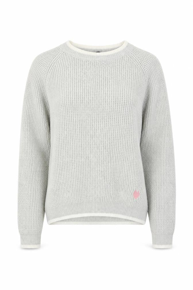 Dorothy Perkins Womens Grey Round Neck Cotton Pullover Jumper Size 6