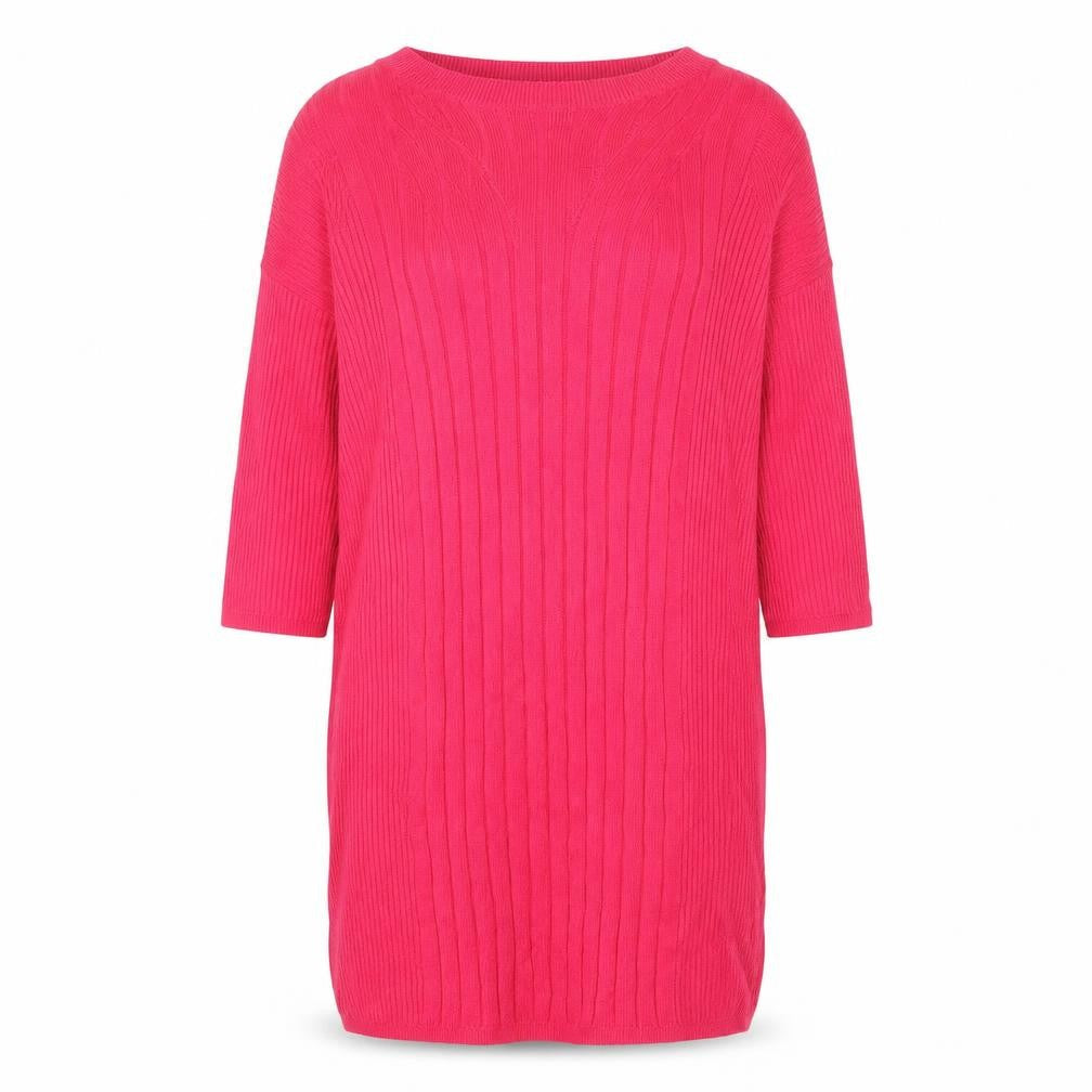 Marks & Spencer Womens Pink Round Neck Viscose Pullover Jumper Size S