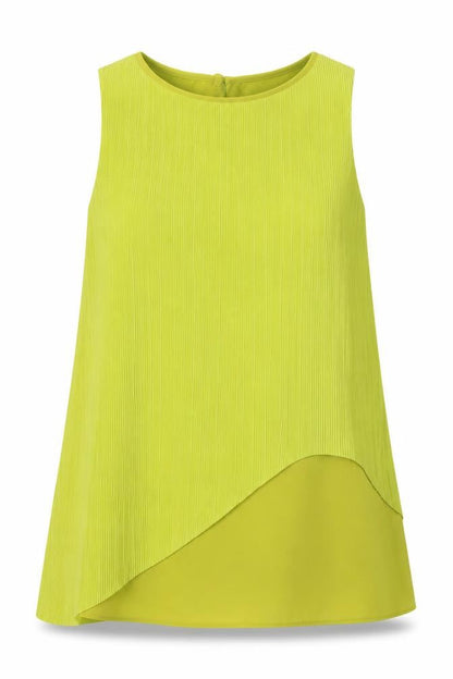 Next Womens Yellow Polyester Basic Blouse Size 12 Round Neck
