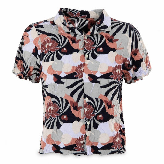 Debenhams Womens Multicoloured Floral Viscose Basic Blouse Size L Collared