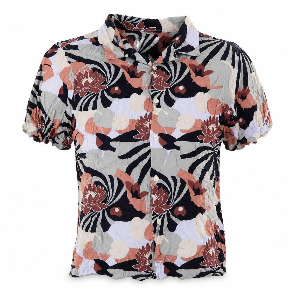 Debenhams Womens Multicoloured Floral Viscose Basic Blouse Size L Collared