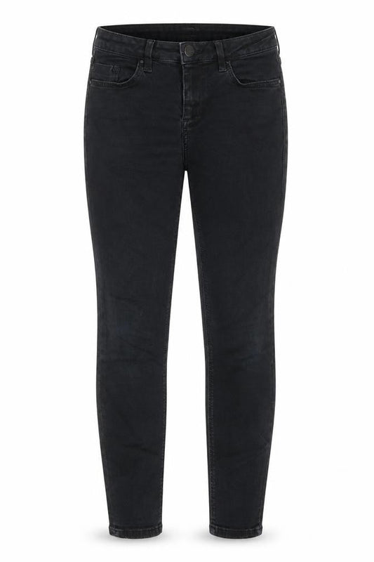 Topshop Womens Black Cotton Skinny Jeans Size 26 in L28 in Regular Button