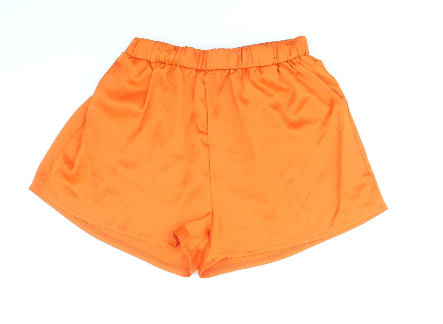 Solado Womens Orange Polyester Sweat Shorts Size M Regular Pull On