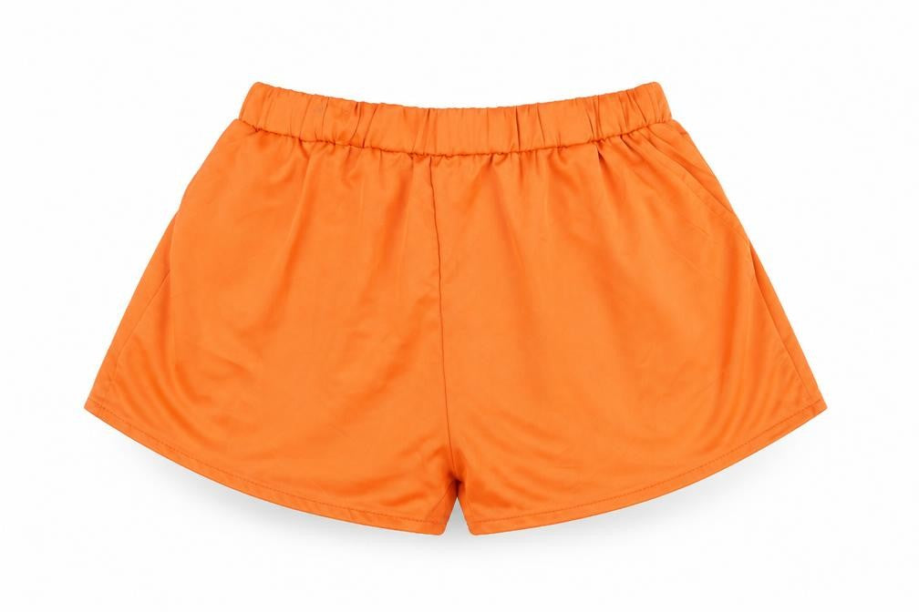 Solado Womens Orange Polyester Sweat Shorts Size M Regular Pull On