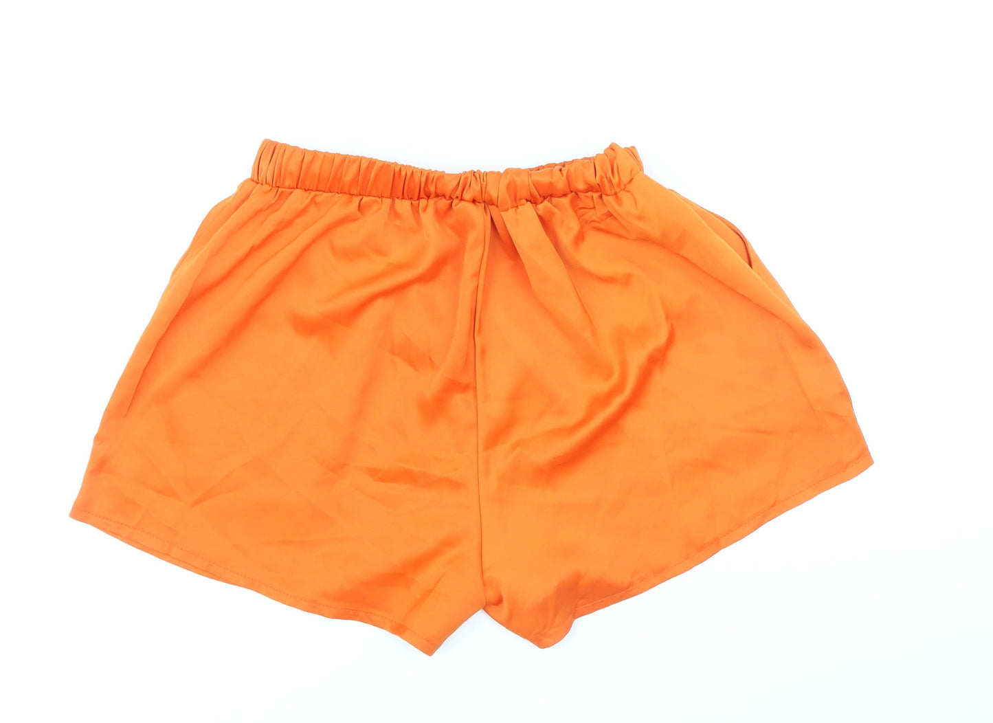 Solado Womens Orange Polyester Sweat Shorts Size M Regular Pull On