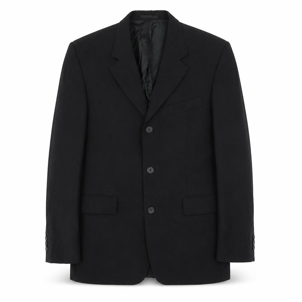 Tom English Mens Black Wool Jacket Blazer Size 38