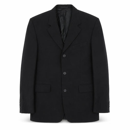 Tom English Mens Black Wool Jacket Blazer Size 38