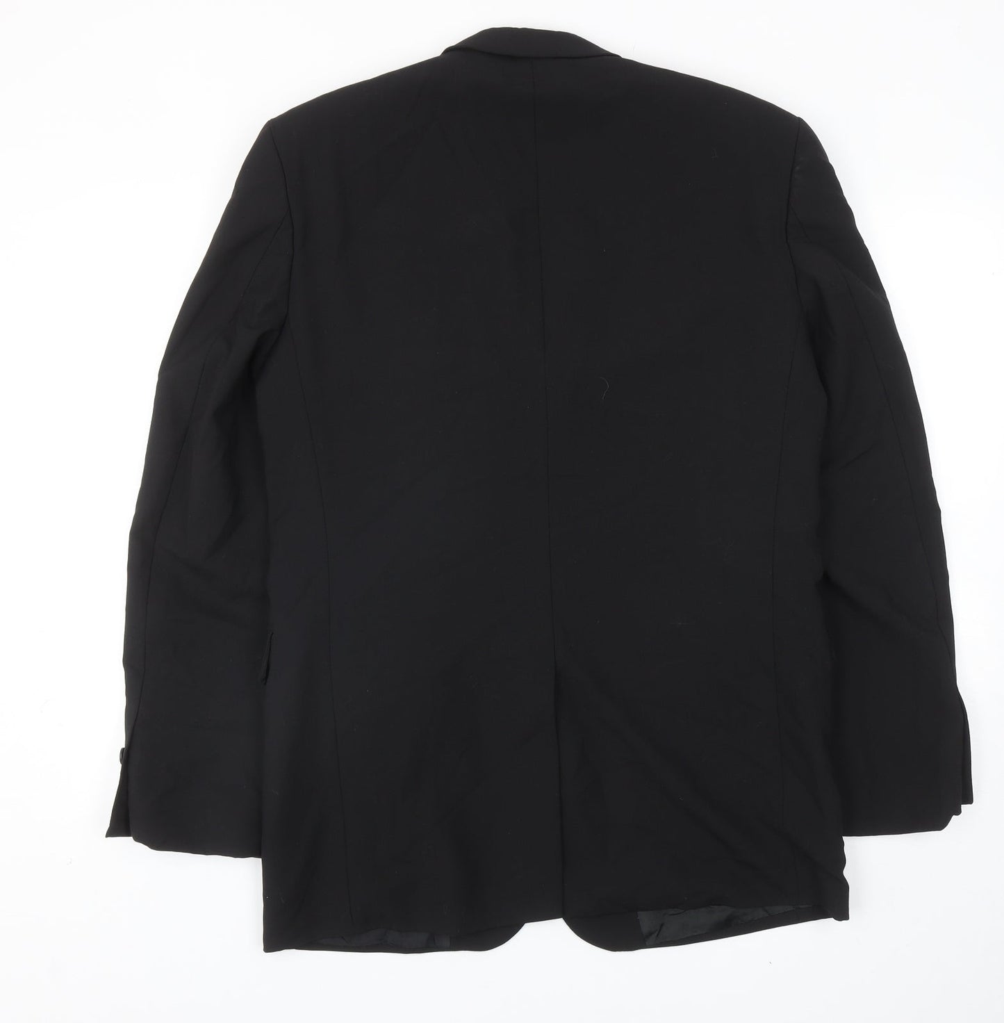 Tom English Mens Black Wool Jacket Blazer Size 38