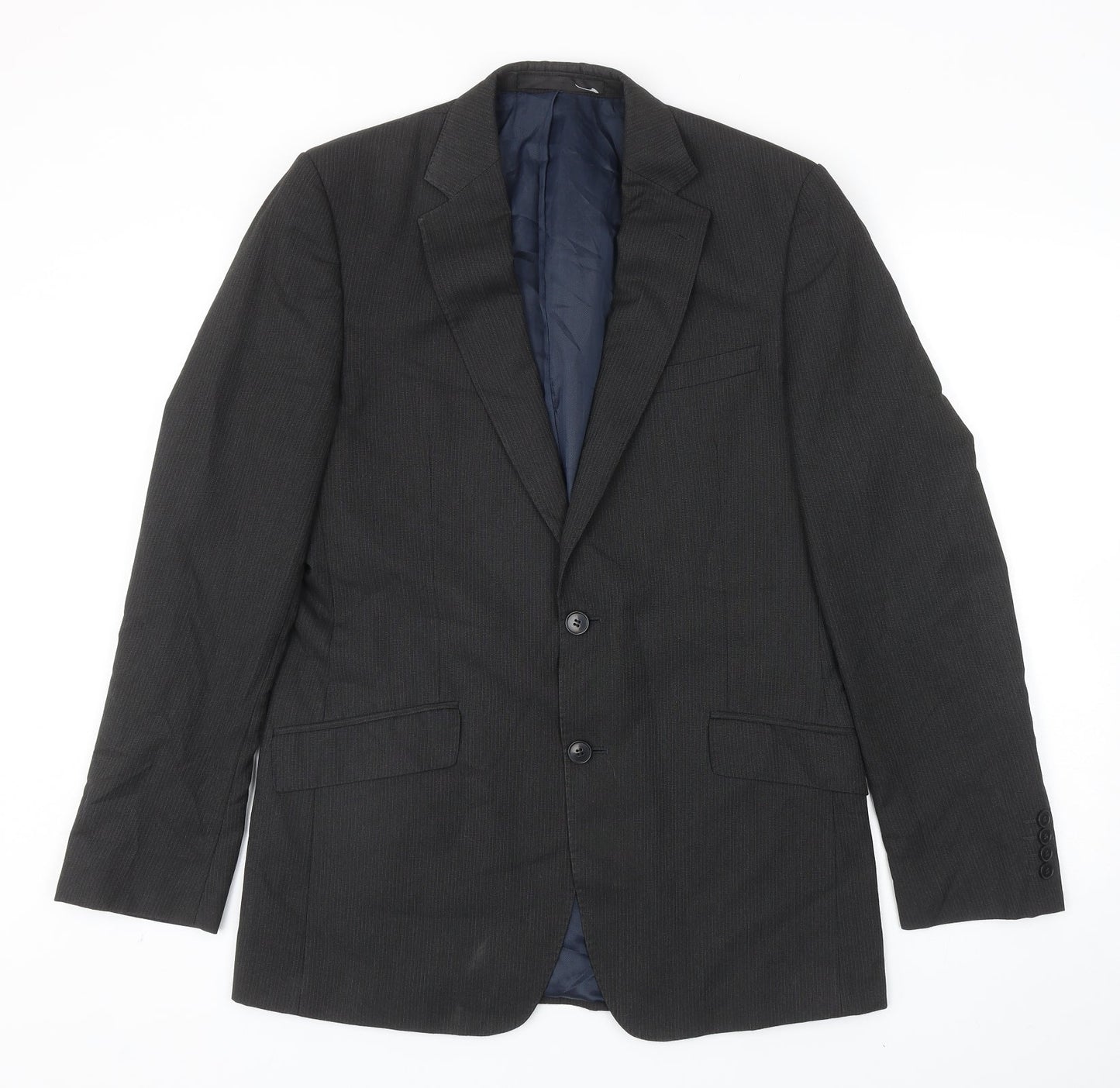 Marks and Spencer Mens Grey Viscose Jacket Blazer Size 40