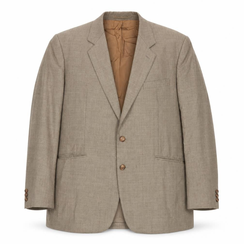 Luis Fabre Mens Brown Wool Jacket Blazer Size 40