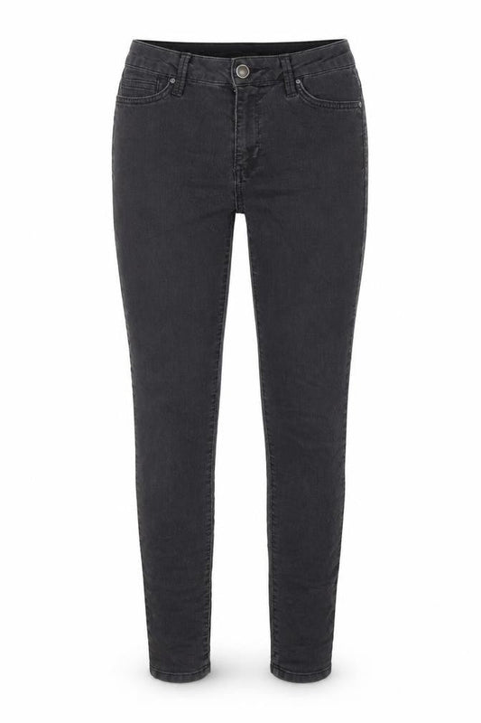 Marks & Spencer Womens Grey Cotton Skinny Jeans Size 8 Regular Zip