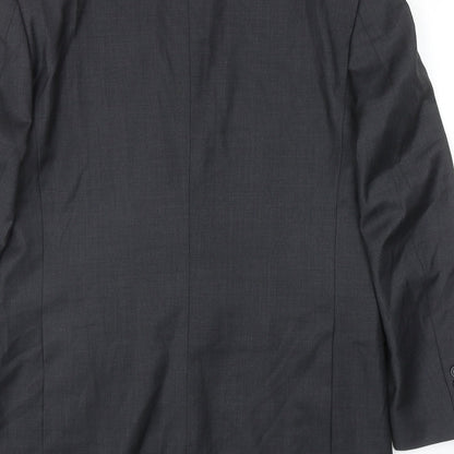 Butler & Webb Mens Grey Wool Jacket Blazer Size 38
