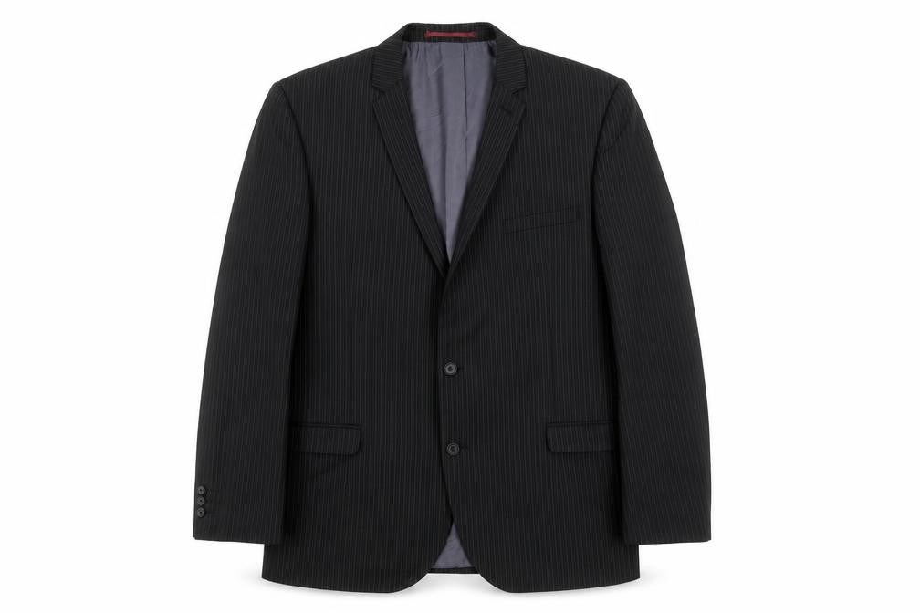 NEXT Mens Black Striped Wool Jacket Blazer Size 42