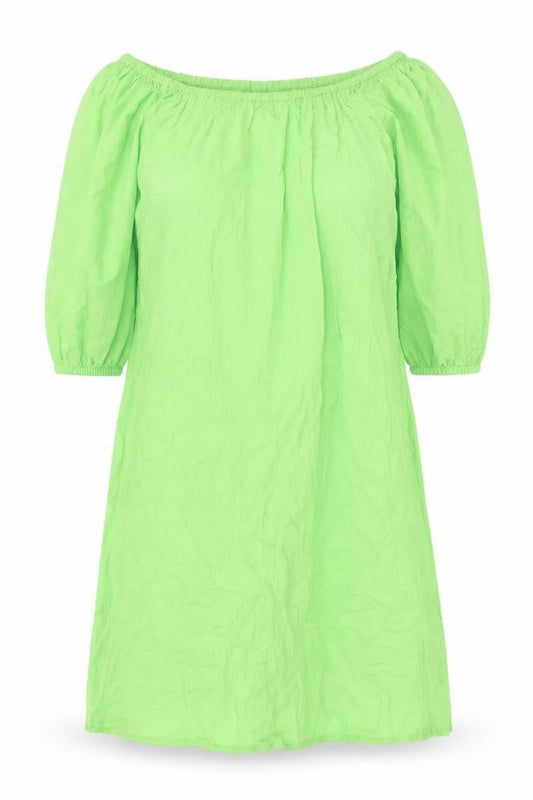 Marks and Spencer Womens Green Viscose A-Line Size S Off the Shoulder Pullover