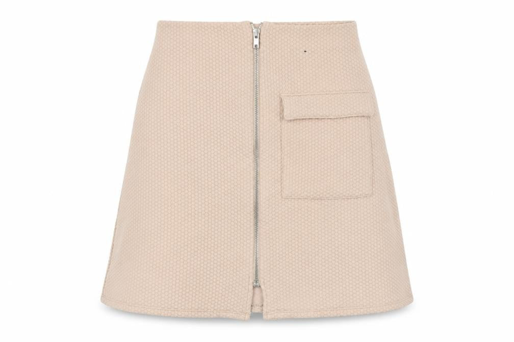 Atmosphere Womens Pink Polyester A-Line Skirt Size 8 Zip