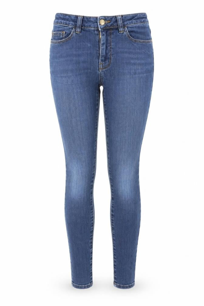 Waredenim Womens Blue Cotton Skinny Jeans Size 8 L28 in Regular Button