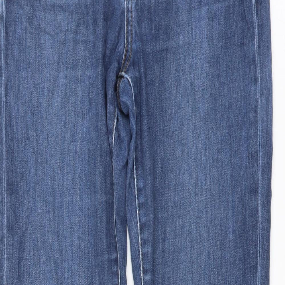 Waredenim Womens Blue Cotton Skinny Jeans Size 8 L28 in Regular Button