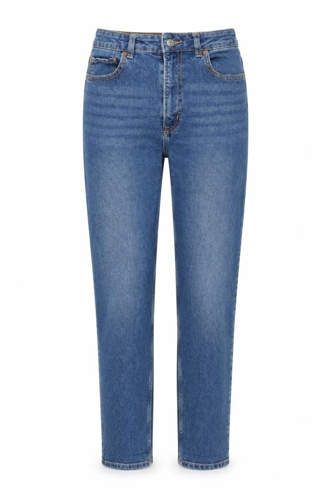 H&M Womens Blue Cotton Skinny Jeans Size M L28 in Regular Button