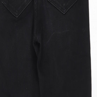 Zara Womens Black Cotton Jegging Jeans Size S L27 in Regular Button