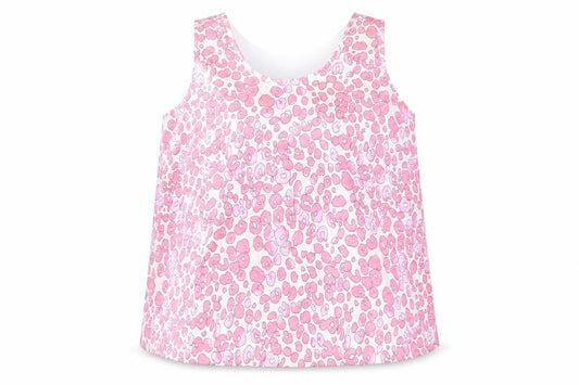 Marks and Spencer Womens Pink Animal Print Polyester Basic Tank Size 20 Scoop Neck