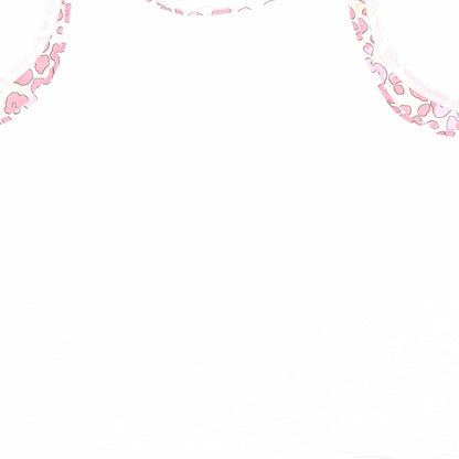 Marks & Spencer Womens Pink Animal Print Polyester Basic Tank Size 20 Scoop Neck