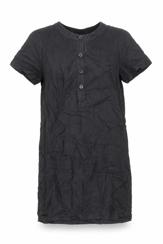 Preworn Womens Black Cotton Shift Size L Round Neck Pullover
