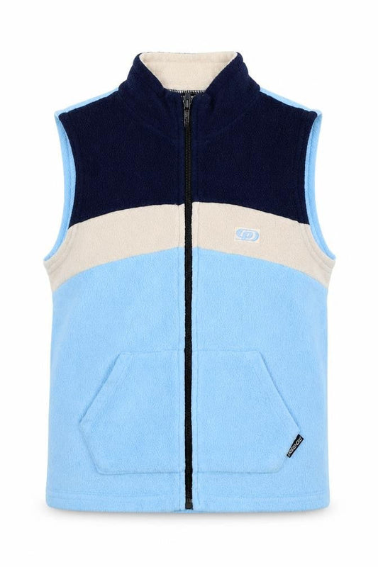 Paranoid Boys Blue Colourblock Gilet Waistcoat Size M Zip