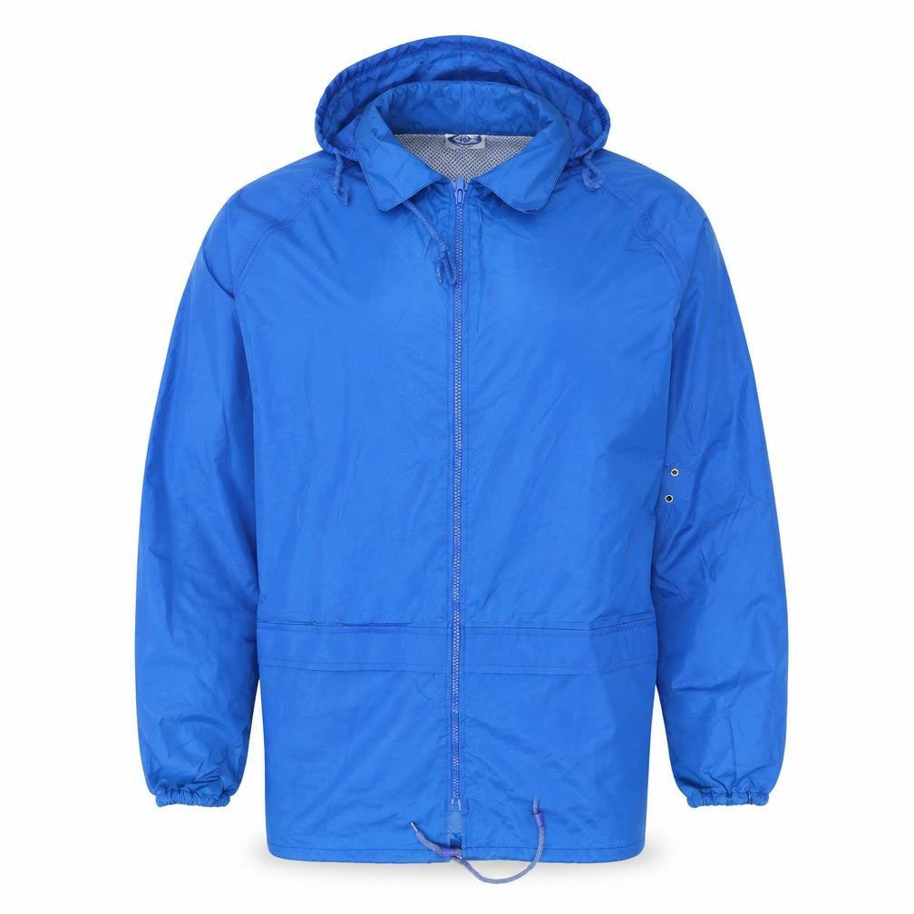 Sporting Club Mens Blue Windbreaker Jacket Size L Zip