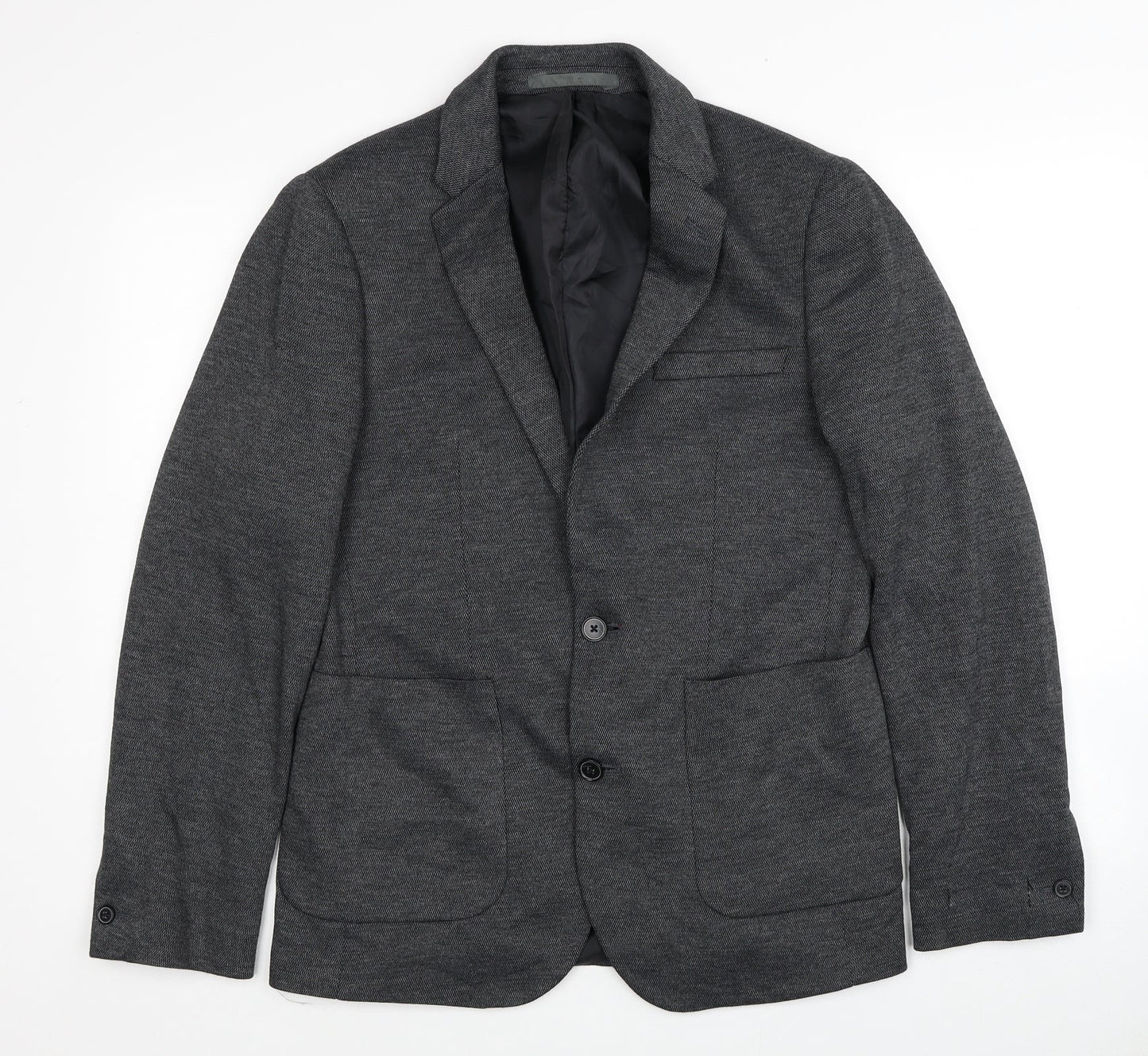 Burton Mens Grey Viscose Jacket Blazer Size 38