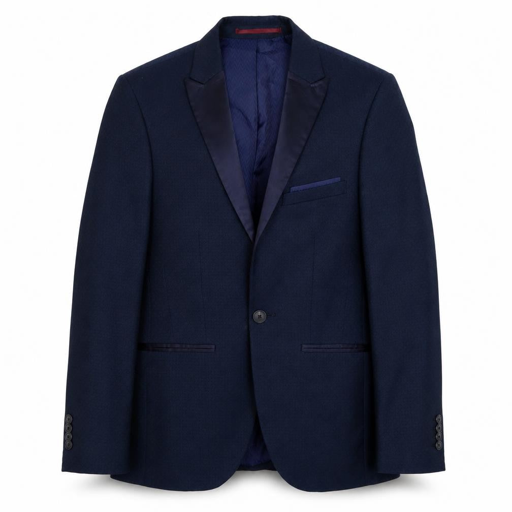 Burton Mens Blue Polyester Jacket Blazer Size 34