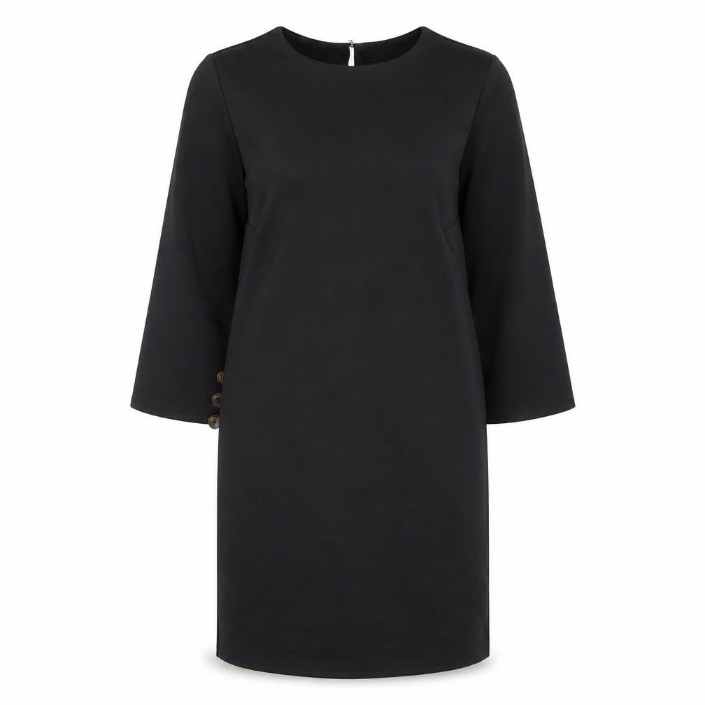 ASOS Womens Black Polyester Shift Size 8 Boat Neck Pullover
