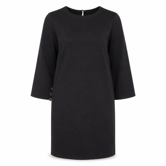 ASOS Womens Black Polyester Shift Size 8 Boat Neck Pullover
