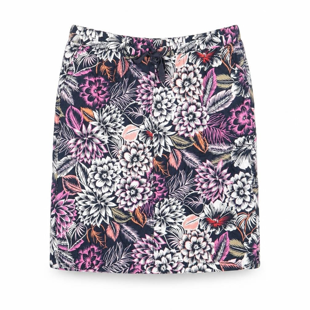 Marks & Spencer Womens Multicoloured Geometric Polyester A-Line Skirt Size 10 Drawstring