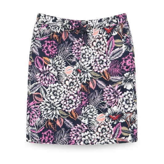 Marks & Spencer Womens Multicoloured Geometric Polyester A-Line Skirt Size 10 Drawstring