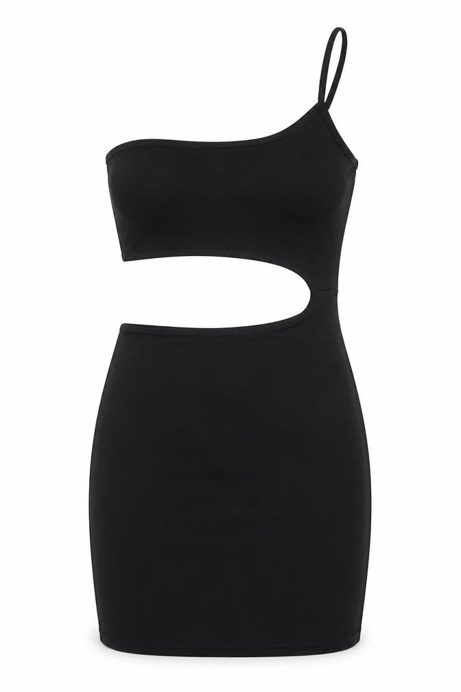 ASOS Womens Black Polyester Mini Size 8 Square Neck Pullover