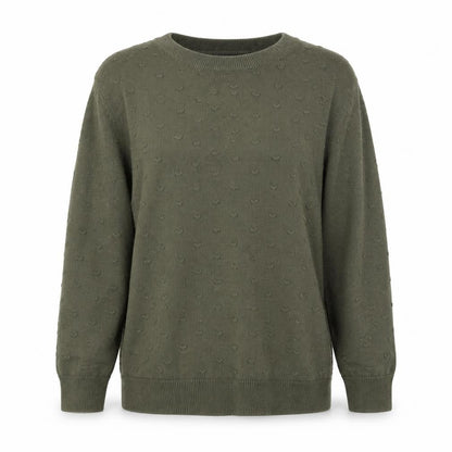 Tu Womens Green Round Neck 100% Cotton Pullover Jumper Size 8