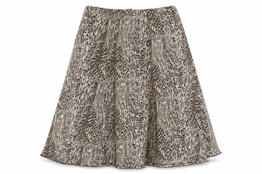 Al Paradise Womens Brown Geometric Polyester A-Line Skirt Size XL