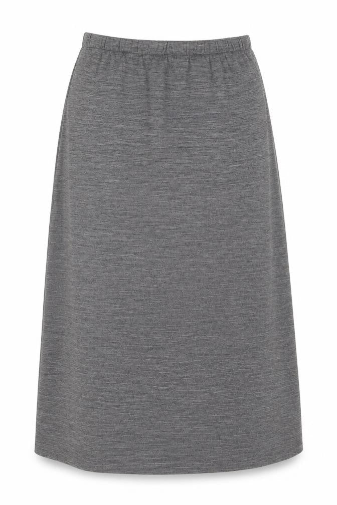 Damart Womens Grey Polyester A-Line Skirt Size 28 in
