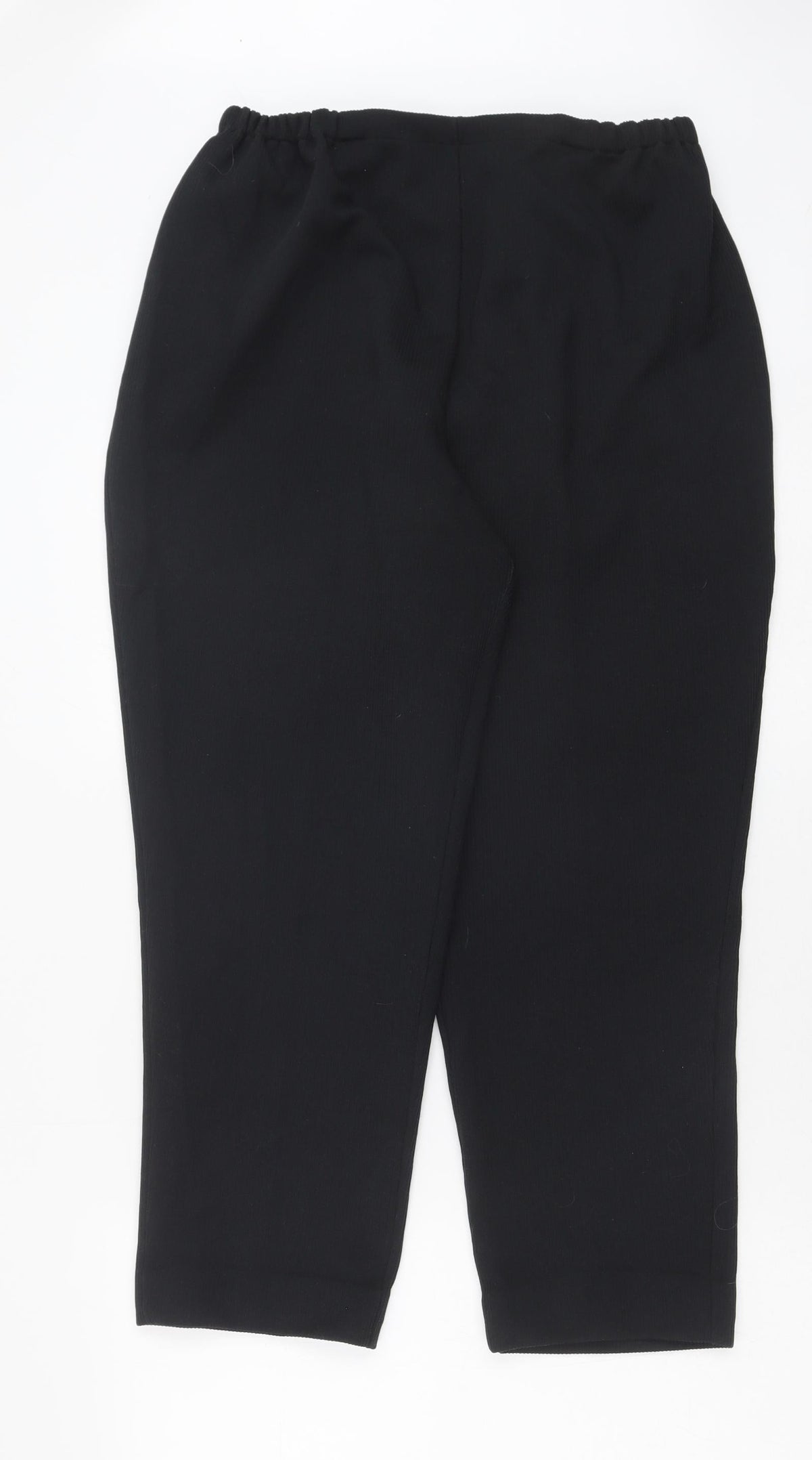 Saira of Manchester Womens Black Polyester Trousers Size 22 Regular
