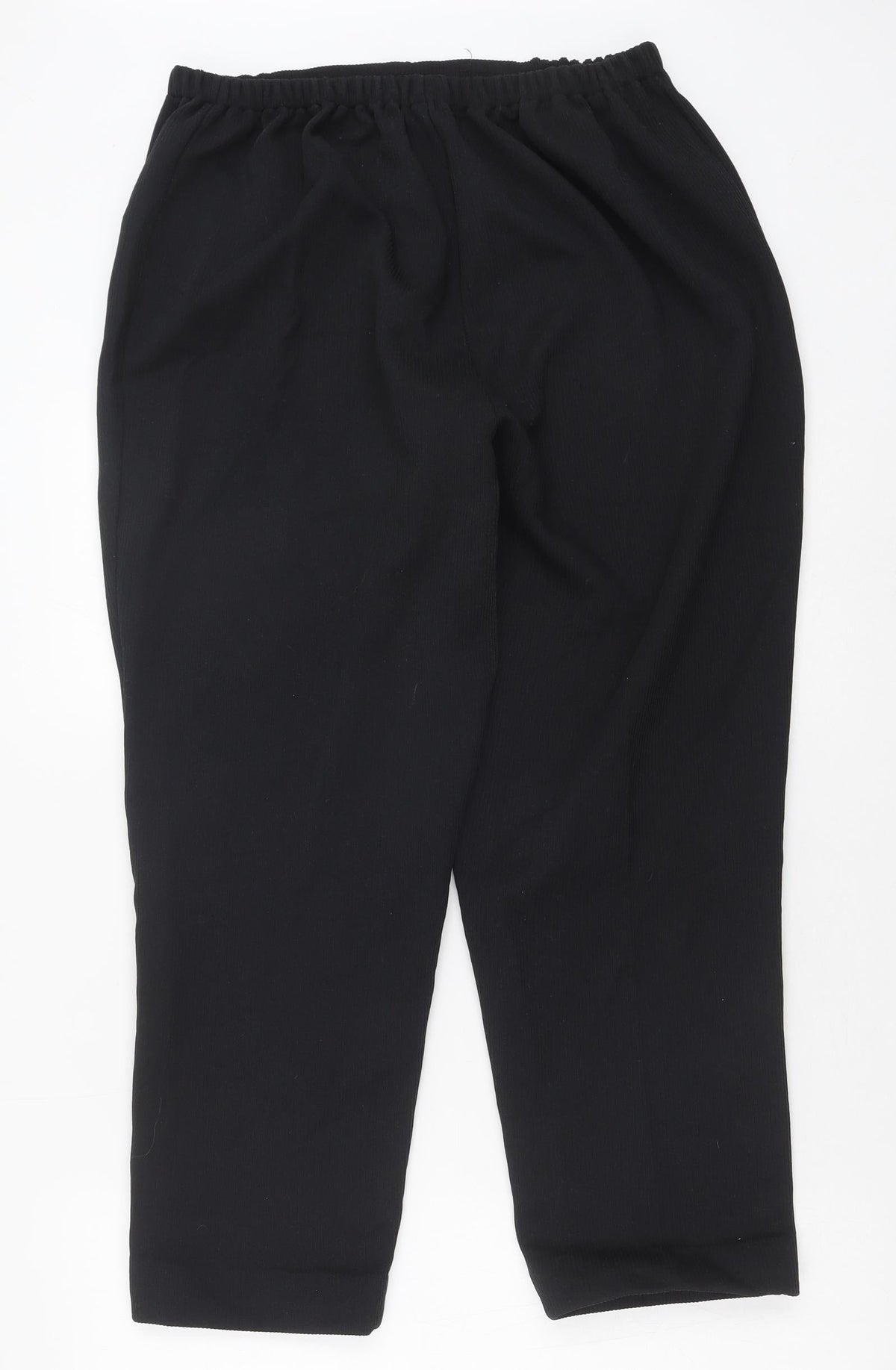 Saira of Manchester Womens Black Polyester Trousers Size 22 Regular