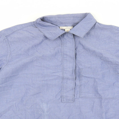 Gap Mens Blue Cotton Button-Up Size S Collared Button