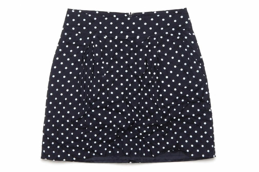 Planet Womens Blue Polka Dot Polyester Mini Skirt Size 35 in Zip