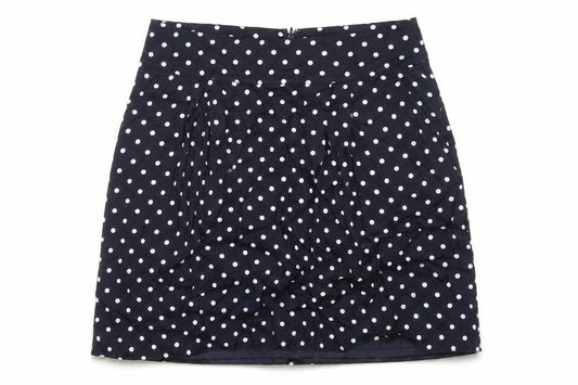 Planet Womens Blue Polka Dot Polyester Mini Skirt Size 35 in Zip