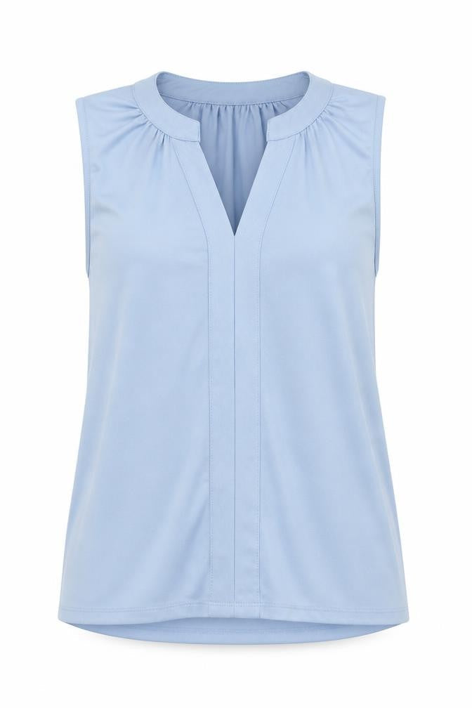 H&M Womens Blue Viscose Basic Blouse Size XS V-Neck