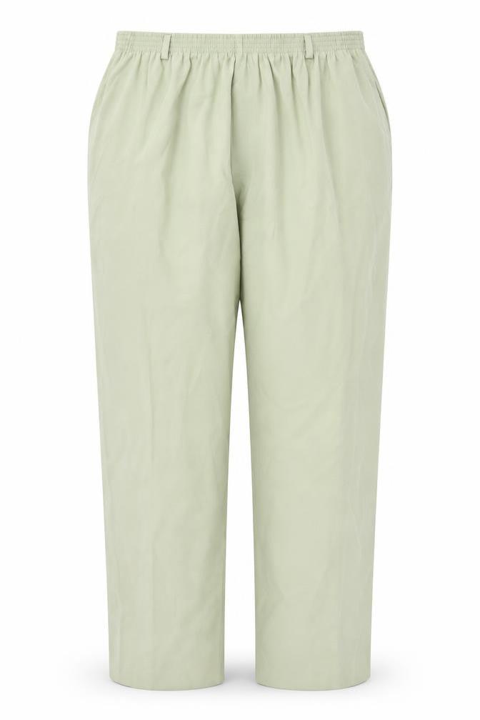 Alfred Dunner Womens Green Polyester Trousers Size 36 in Regular