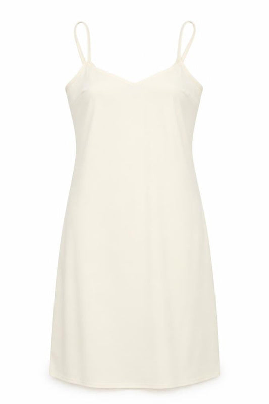 Primark Womens Beige Polyester Slip Dress Size 4 V-Neck Pullover