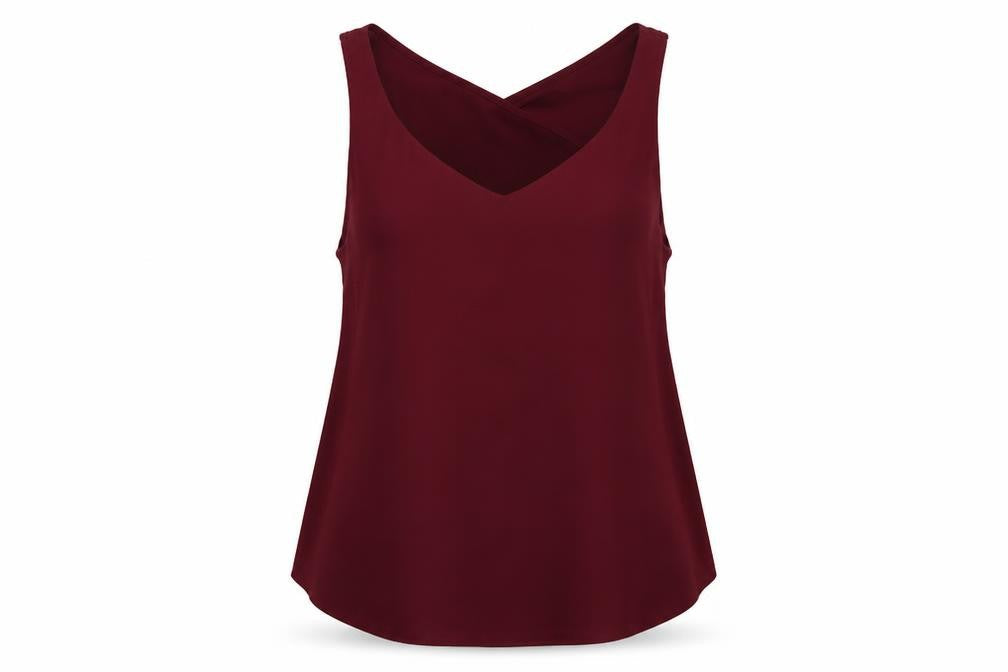 River Island Womens Purple Polyester Camisole Tank Size 10 V-Neck