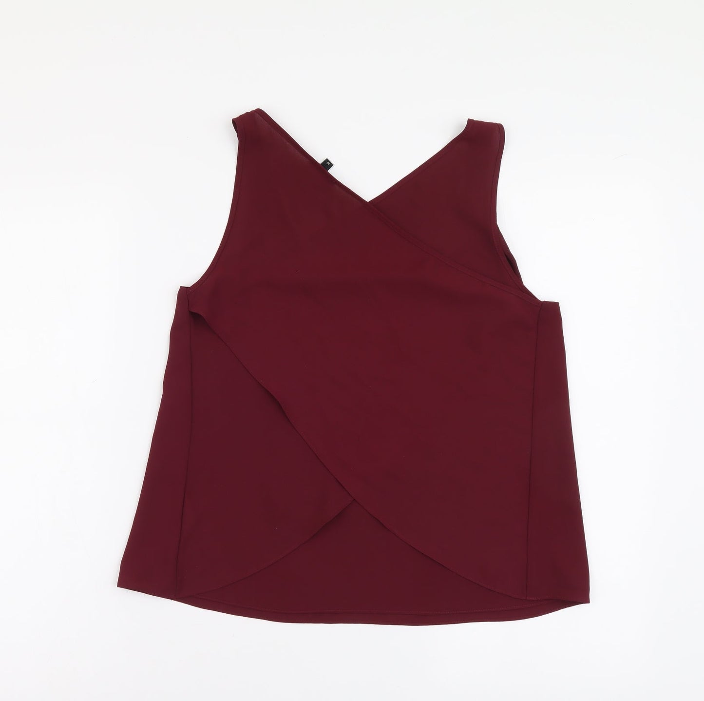 River Island Womens Purple Polyester Camisole Tank Size 10 V-Neck