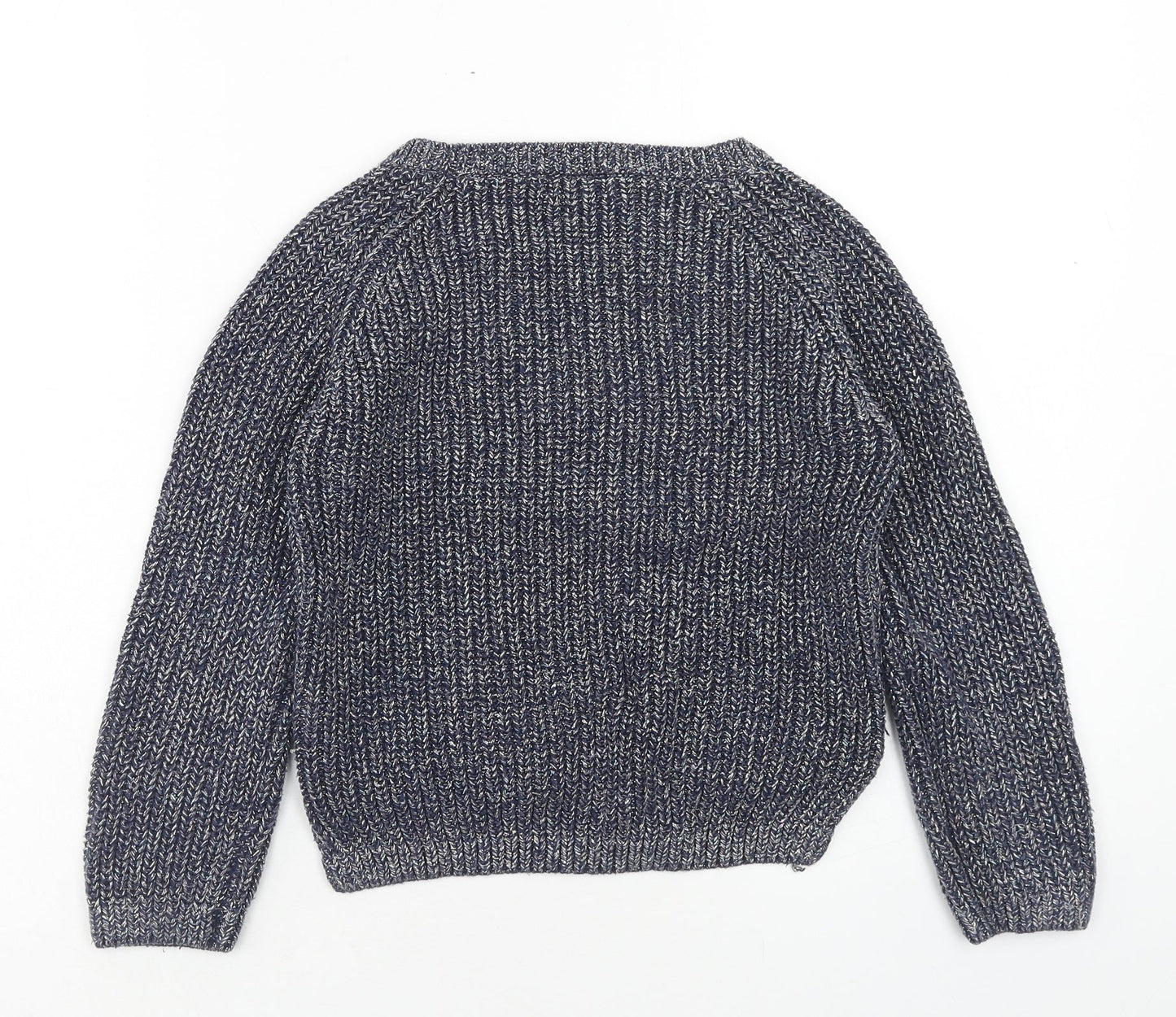 NEXT Girls Multicoloured Round Neck Cotton Pullover Jumper Size 9 Years Pullover
