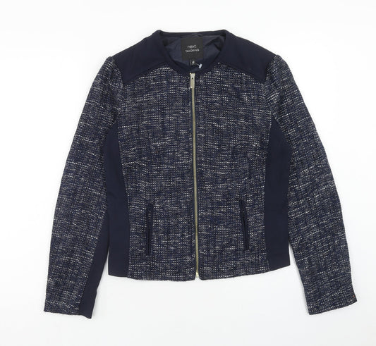 NEXT Womens Blue Jacket Size 12 Zip